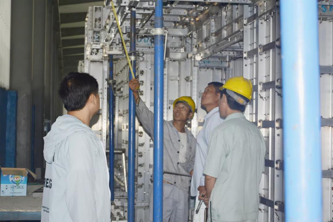 恭贺圣淘沙dh名胜世界铝模板房山项目顺利通过出厂验收!